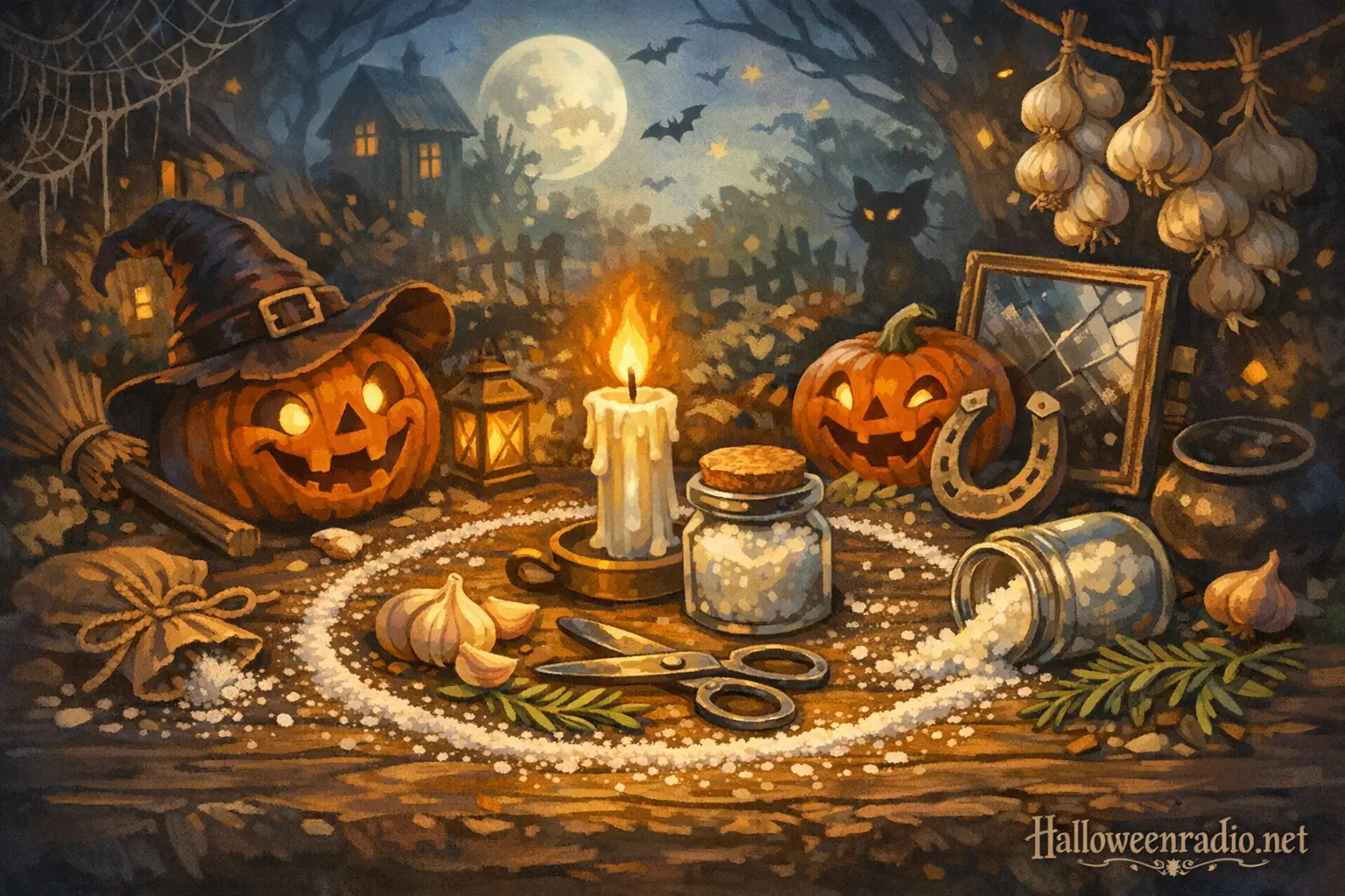 How salt and other household items were used for Halloween protection in folklore