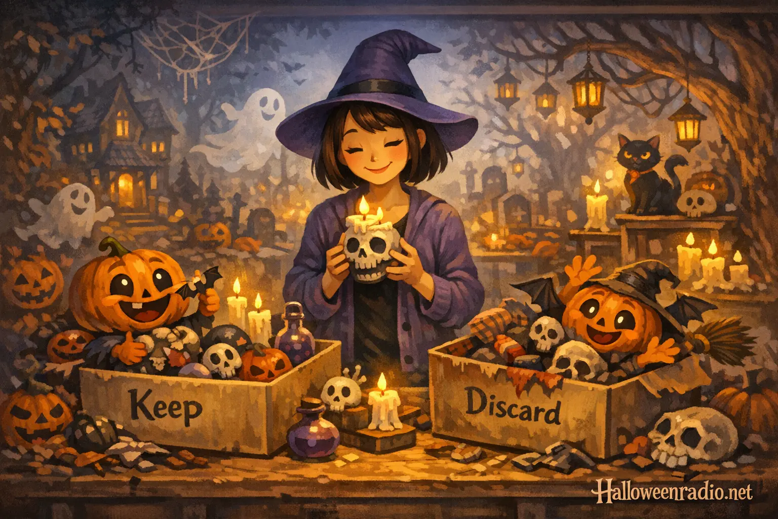 How to declutter your Halloween decor using the Marie Kondo method